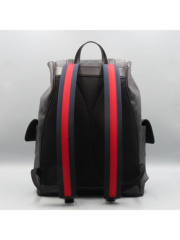 792080 Black GG Logo Supreme Canvas Men s Backpack - GUCCI - BALAAN 4