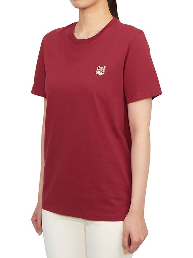 Fox Head Patch Regular Short Sleeve T-Shirt Brick Red - MAISON KITSUNE - BALAAN 3