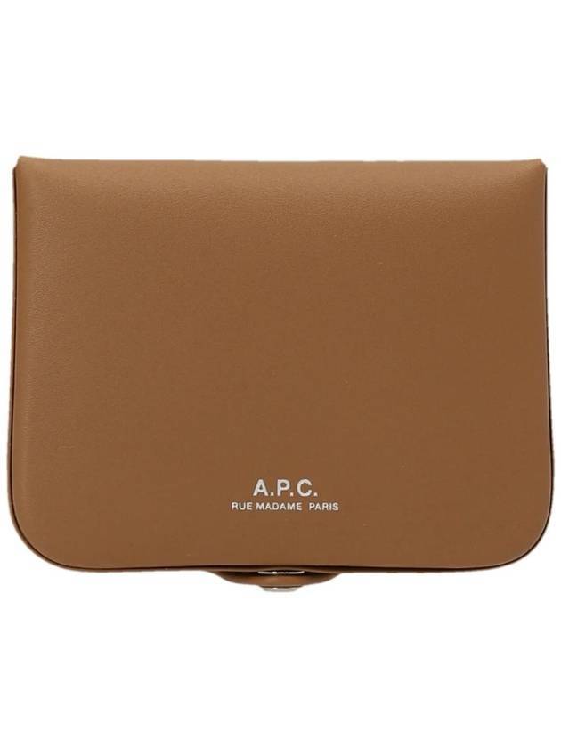 Josh Leather Coin Wallet Sand - A.P.C. - BALAAN 1