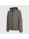 Goggles Polyamide Hooded Jacket Khaki - CP COMPANY - BALAAN 2