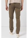 Slim Fit Stretch Cotton Satin Chino Straight Pants Open Green - HUGO BOSS - BALAAN 4