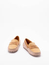 Gommino Suede Driving Shoes Beige - TOD'S - BALAAN 3