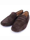 Men's Suede Gommino Driving Shoes Brown - TOD'S - BALAAN 3