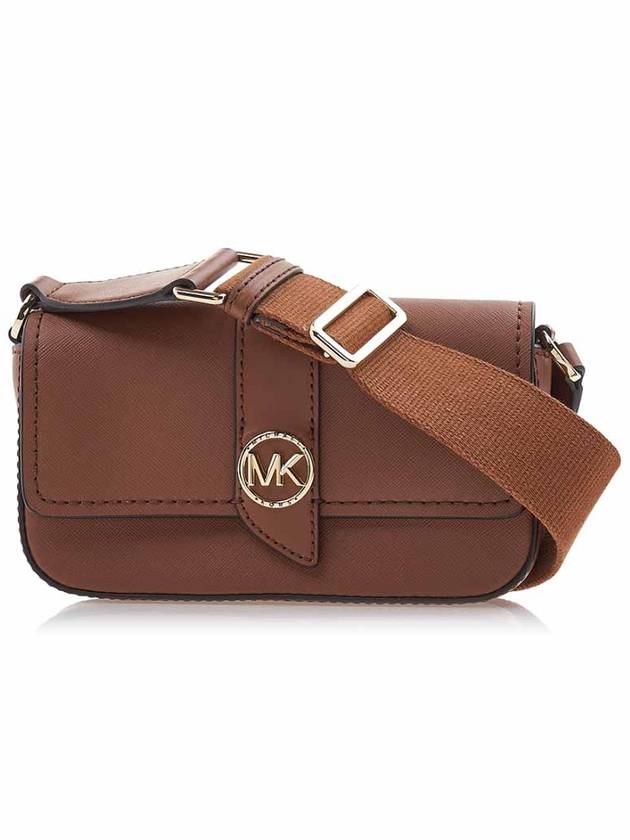 Greenwich Small Saffiano Leather Sling Cross Bag Brown - MICHAEL KORS - BALAAN 2