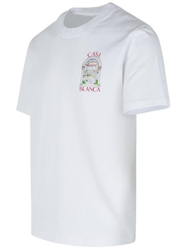 Casablanca 'Le Passage' White Cotton T-Shirt - CASABLANCA - BALAAN 2