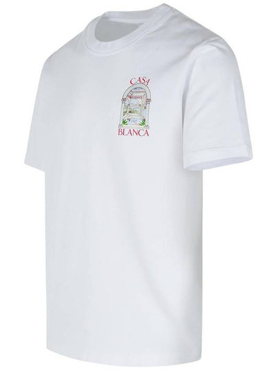 Casablanca 'Le Passage' White Cotton T-Shirt - CASABLANCA - BALAAN 2