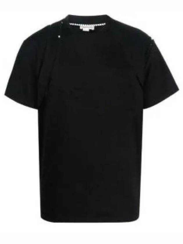 Crewneck Short Sleeve T-Shirt Black - ALEXANDER MCQUEEN - BALAAN 2