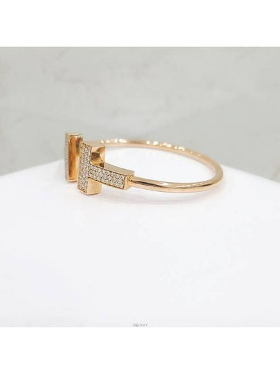 Lux You T wire bracelet 18K rose gold diamond - TIFFANY & CO. - BALAAN 2