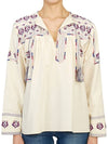 HT2231 22P041E 23EC Women s Embroidery Blouse - ISABEL MARANT - BALAAN 3