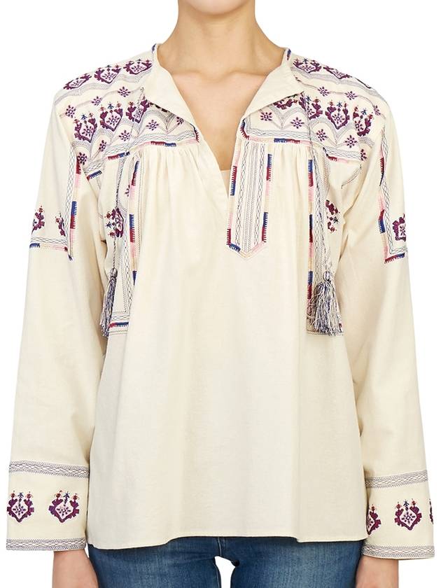 HT2231 22P041E 23EC Women s Embroidery Blouse - ISABEL MARANT - BALAAN 3