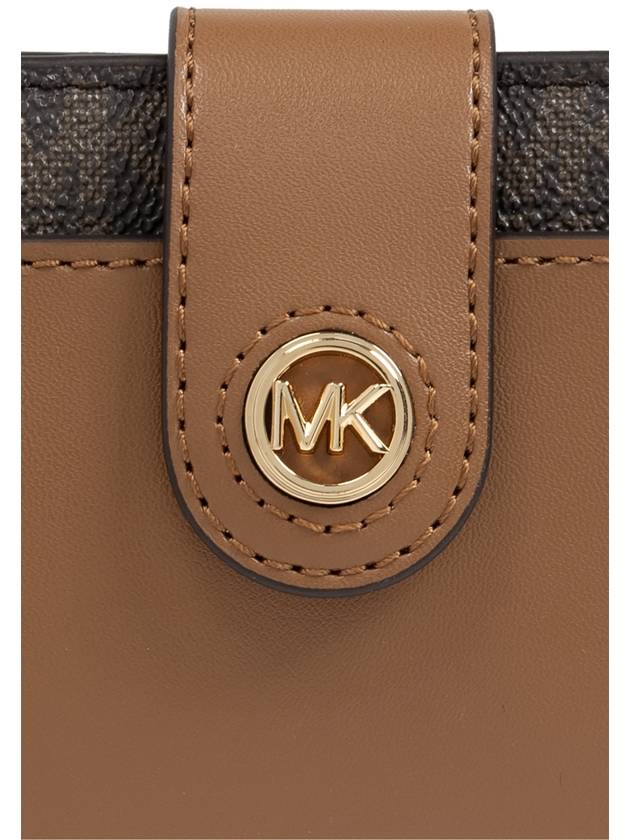 Michael Michael Kors Wallet With Logo, Women's, Brown - MICHAEL KORS - BALAAN 5