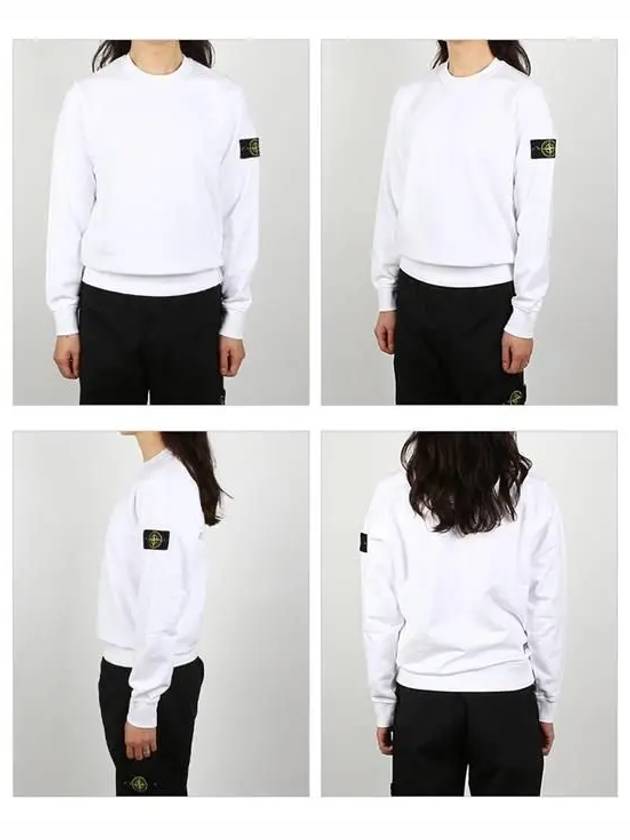 Wappen Patch Crew Neck Sweatshirt White - STONE ISLAND - BALAAN 3