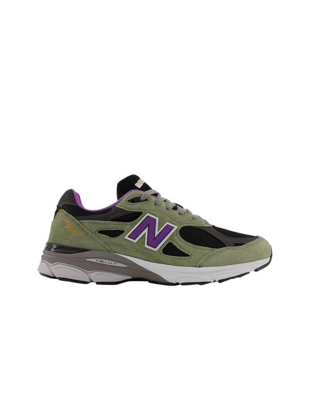 New Balance 990V3 Low Top Sneakers Olive Leaf - NEW BALANCE - BALAAN 1