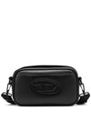 Holi D Camera Neoprene And PU Shoulder Bag Black - DIESEL - BALAAN 1