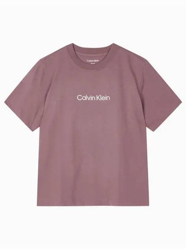 JEANS Women s Capri Rose Relaxed Standard Logo Crew Neck Short Sleeve T Shirt 40WH113 LKO - CALVIN KLEIN - BALAAN 1