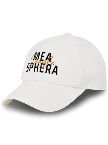 SINGLE-EMBROIDERED BALL CAP WHITE - MEASPHERA - BALAAN 1