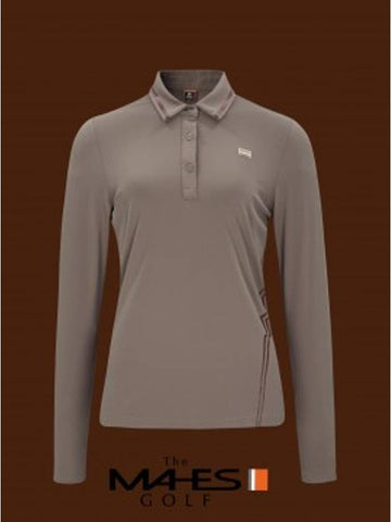 long sleeve t-shirt Orange label slightly brushed stretch collar t-shirt GT60584 - MAHES - BALAAN 1