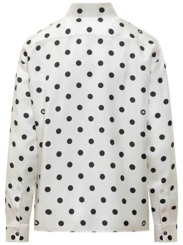 Polka dot silk shirt F5S31TIS1VI - DOLCE&GABBANA - BALAAN 3