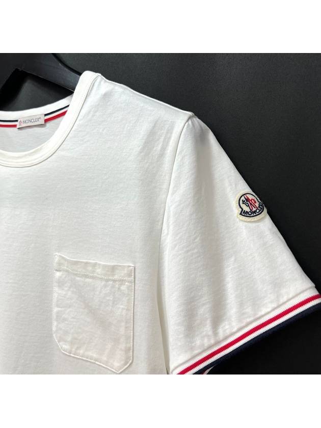 Pocket short sleeve t shirt white S size - MONCLER - BALAAN 5