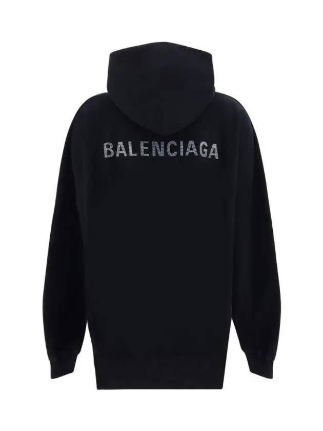 Logo Back Large Fit Hoodie Black - BALENCIAGA - BALAAN 1