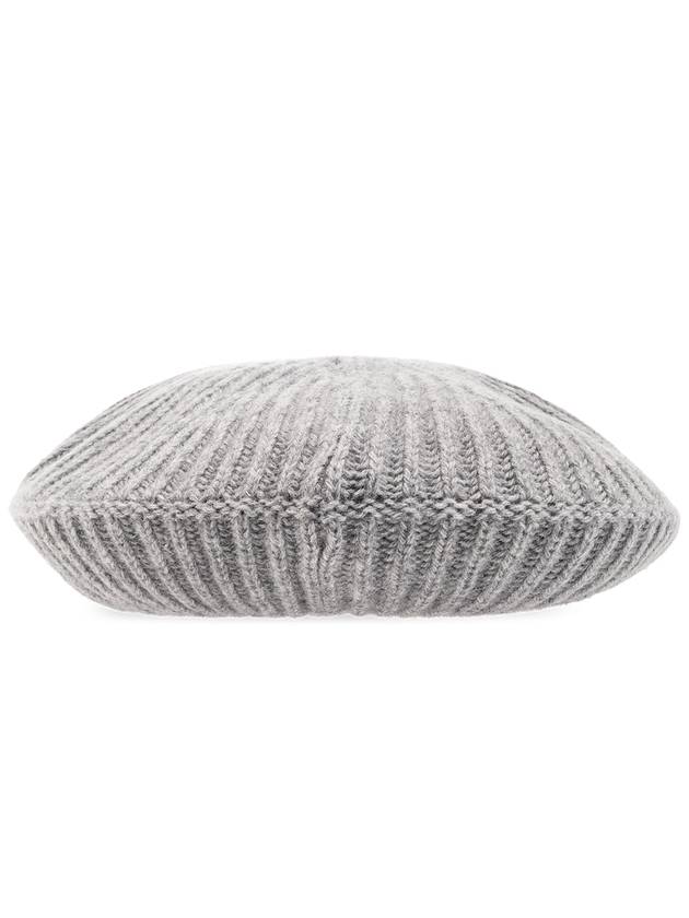 Ganni Beret With Logo, Women's, Grey - GANNI - BALAAN 3