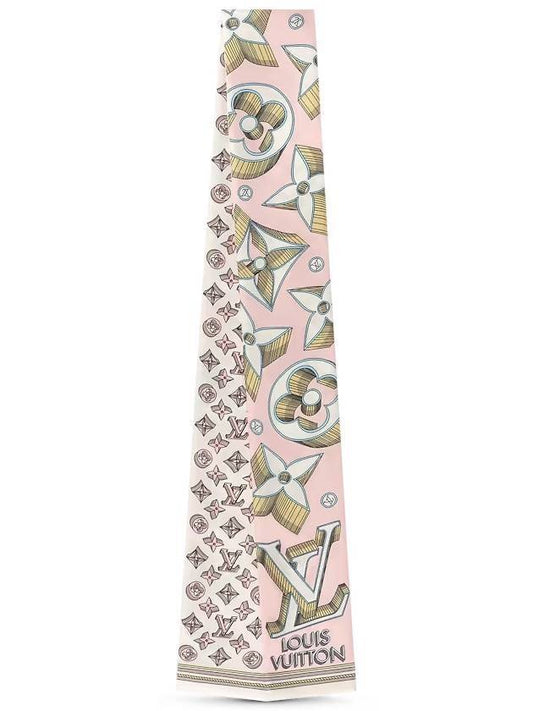 Ultimate 3D Monogram Scarf Rose - LOUIS VUITTON - BALAAN 1