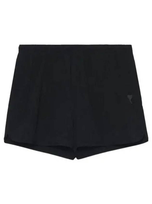 Men's Heart Logo Swim Short Black - AMI - BALAAN 2