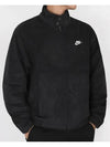 NSW Club Corduroy Harrington Jacket Black Asia FZ0632 010 - NIKE - BALAAN 2