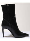 Pointed Toe Ankle Middle Boots Black - AMI - BALAAN 5