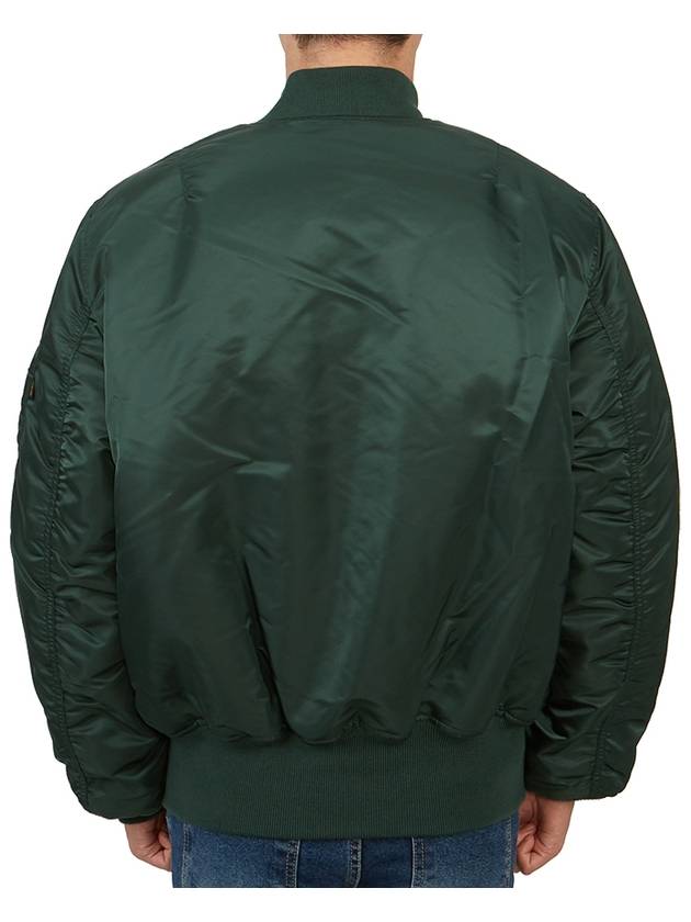 MA 1 Reversible Bomber Jacket Navy Green - ALPHA INDUSTRIES - BALAAN 7