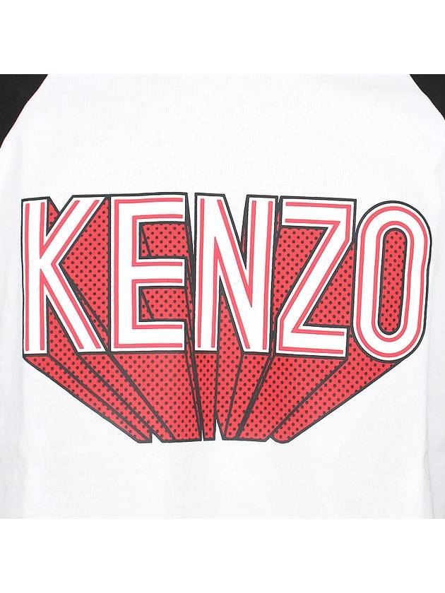 3D logo RAGLAN LS long sleeve t shirt 5TS105 4SI 02 - KENZO - BALAAN 6