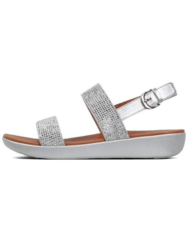 Bara Crystal Strap Sandals Silver - FITFLOP - BALAAN 4