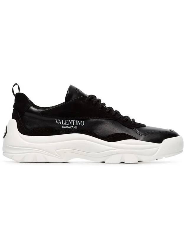 Banshee Logo Gumboy Low Top Sneakers Black - VALENTINO - BALAAN 4