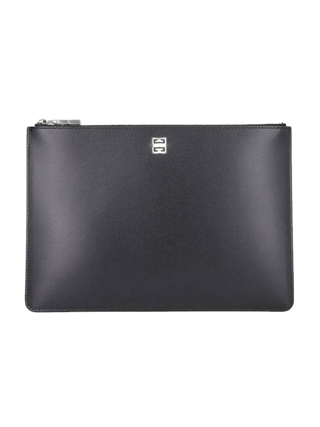 4G Logo Flat Clutch Bag Black - GIVENCHY - BALAAN 1