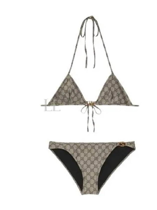 GG Stretch Jersey Bikini Beige - GUCCI - BALAAN 2