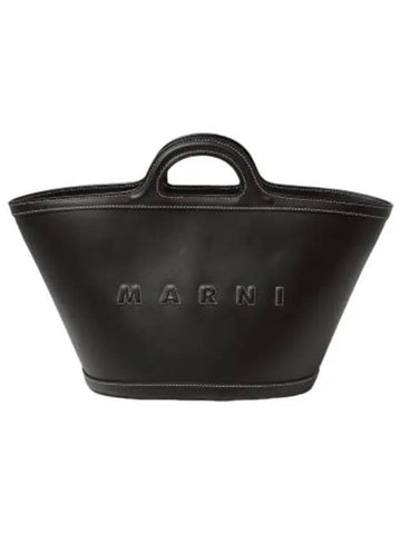 Small Tropicalia Tote Bag Black Handbag - MARNI - BALAAN 1