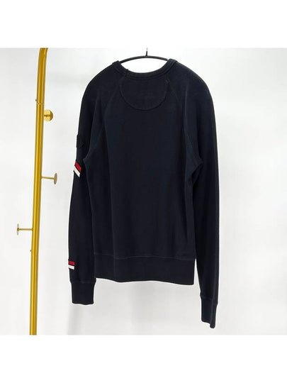 Logo patch cotton sweatshirt navy size S - MONCLER - BALAAN 2