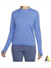 Women's Dri Fit Pacer Crew Long Sleeve T-Shirt Blue - NIKE - BALAAN 2