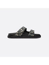 Aqua Oblique Jacquard Sandals Black Beige - DIOR - BALAAN 3