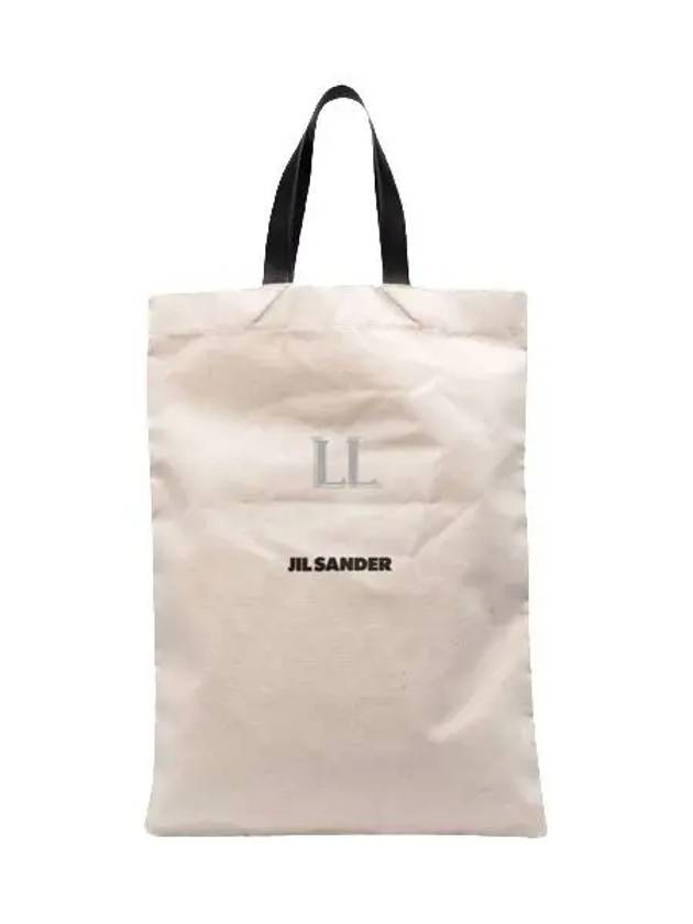 Logo Canvas Cotton Tote Bag Beige - JIL SANDER - BALAAN 2