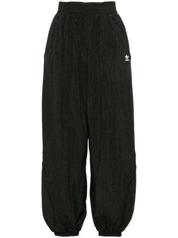 Trefoil Logo Drawstring Track Pants Black - ADIDAS - BALAAN 1