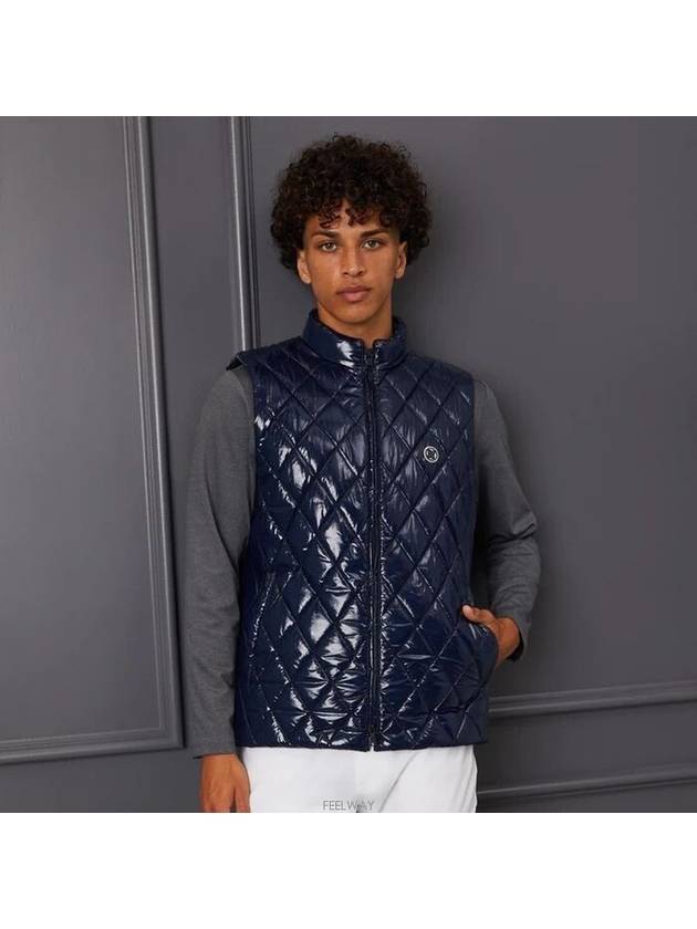 Men s Quilted Polished Nylon Merino Wool Lined Puffer Vest - G/FORE - BALAAN 2