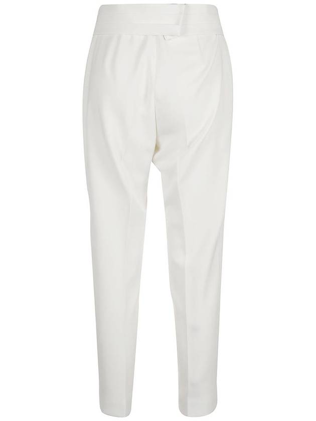 Women's High Waist Slim Fit Pants White - MAX MARA - BALAAN 3