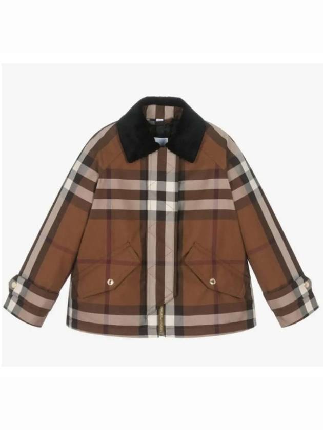 Kids Vintage Check Jacket Dark Brown - BURBERRY - BALAAN 2