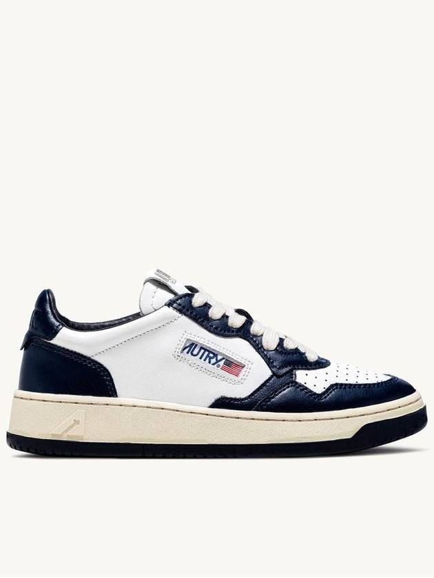 Medalist Goatskin Low Top Sneakers White Navy - AUTRY - BALAAN 2