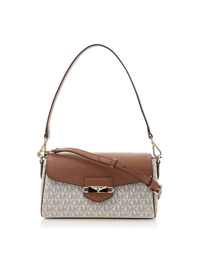 Fleur Small Logo Color Block Cross Bag White - MICHAEL KORS - BALAAN 2