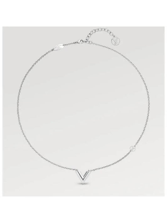 Essential V Supple Necklace Silver - LOUIS VUITTON - BALAAN 2