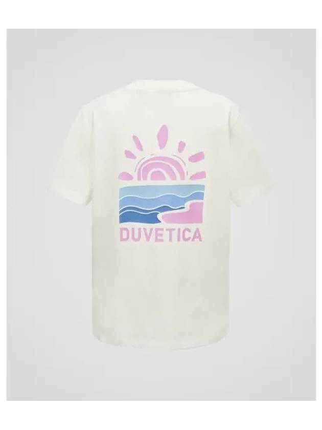 Tiny W Light Ivory Women s Short Sleeve T Shirt - DUVETICA - BALAAN 1