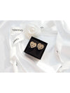 CC Logo Gold Heart Crystal Earrings Gold - CHANEL - BALAAN 7