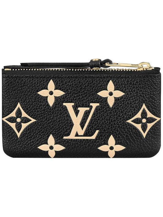 Monogram Empreinte Key Pouch Bag Black - LOUIS VUITTON - BALAAN.